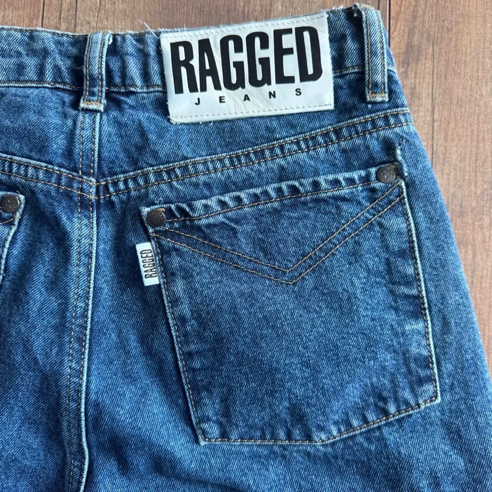 The Ragged Priest ASOS High Rise Straight Leg 90’s Inspired Blue Jeans Size 26 - Picture 6 of 8